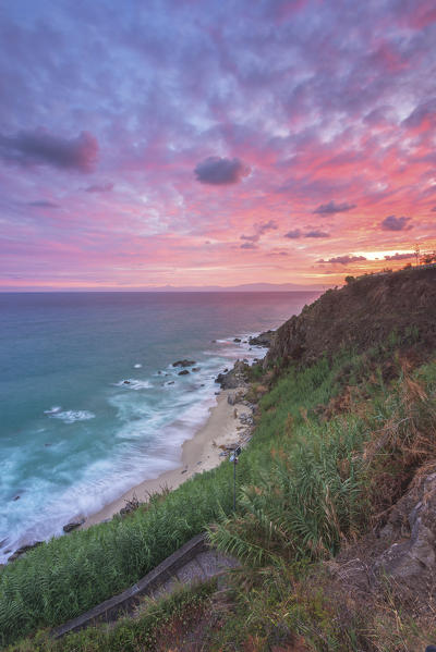 Parghelia, Province of Vibo Valentia, Calabria, Italy. Dawn at Parghelia (Michelino's Beach)