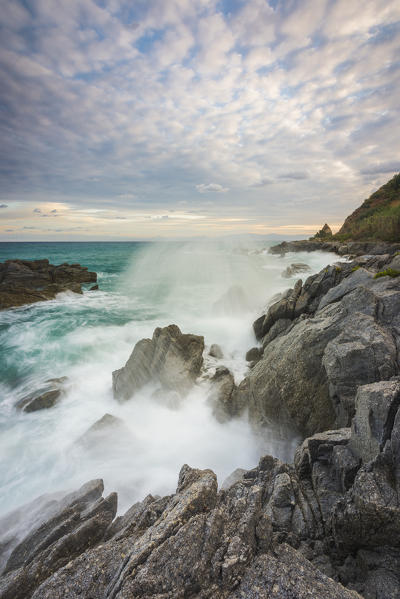 Parghelia, Province of Vibo Valentia, Calabria, Italy. Dawn at Parghelia (Michelino's Beach)