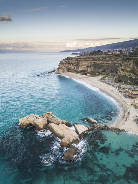 Tropea, Province of Vibo Valentia, Calabria. Top view Scoglio di Riaci