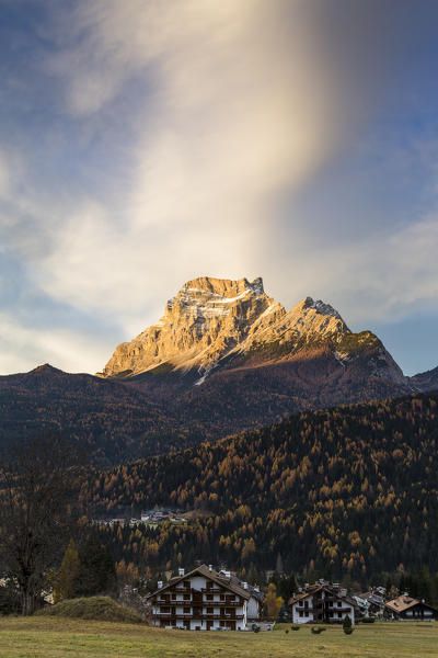 View of mount Pelmo from S.Vito di Cadore,Belluno district,Veneto,Italy,Europe