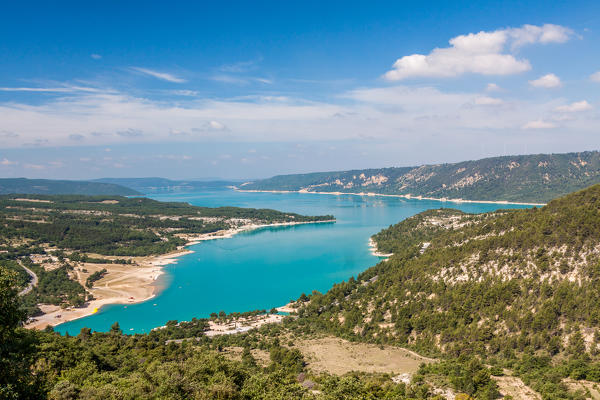 France, Alpes de Haute Provence, Parc Naturel Regional du Verdon (Natural Regional Park of Verdon), Sainte Croix Lake
