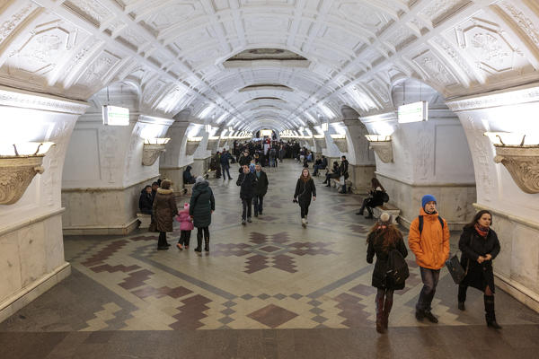 Russia, Moscow, Belorusskaya Metro