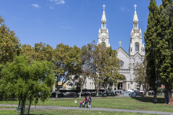 Saints Peter and Paul Church, San Franisco, Marin County, California, USA.