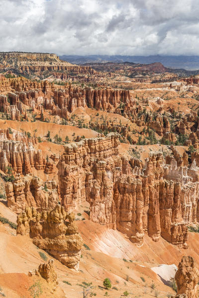 Hoodoos landscape from Inspiration Point. Bryce Canyon National Park, Garfield County, Utah, USA.