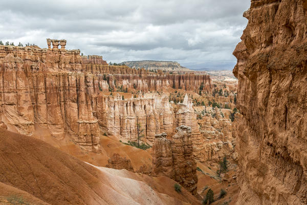 Hoodoos from Navajo Trail Loop. Bryce Canyon National Park, Garfield County, Utah, USA.