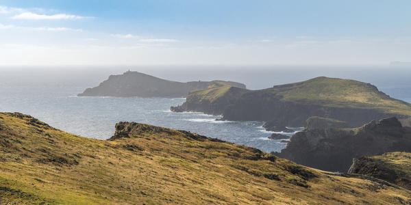 Cevada and Farol islets from Point of St Lawrence. Canical, Machico district, Madeira region, Portugal.