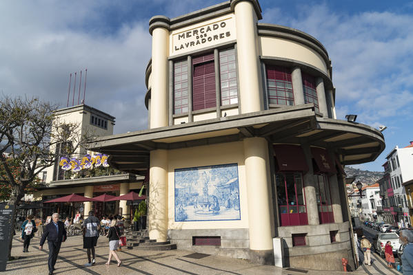 Building of Mercado dos Lavradores - Farmers' Market. Funchal, Madeira region, Portugal.