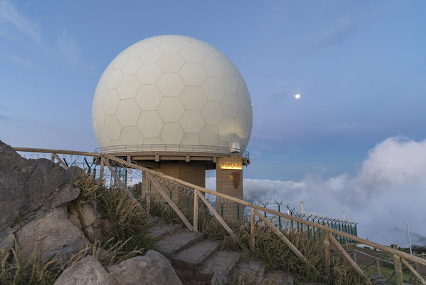 Observatory on the summit of Pico do Arieiro, Funchal, Madeira region, Portugal.