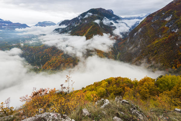 Autumn in Tovel valley
Europe, Italy, Trentino Alto Adige, Trento district, Tuenno city, 