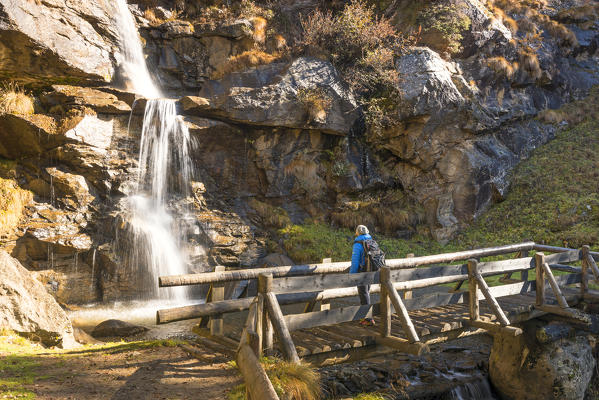 little waterfall Covel
Europe, Italy, Trentino region, Trento district, Pejo valley, Ortles mountain group, natural Park Stelvio