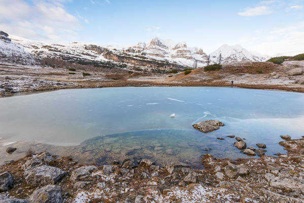 Lake Alpine on Natural Park Adamello Brenta
Europe, Italy, Trentino Alto Adige region, Trento district, Non valley, Natural Park Adamello Brenta