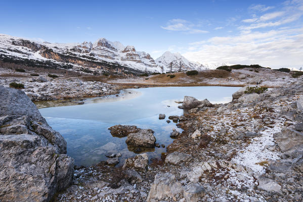 Lake Alpine on Natural Park Adamello Brenta
Europe, Italy, Trentino Alto Adige region, Trento district, Non valley, Natural Park Adamello Brenta