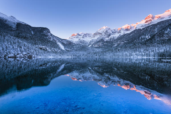 Tovel lake 
Europe, Italy, Trentino Alto Adige, Trento district, Tovel valley, Non valley, Tuenno city, Natural Park Adamello Brenta