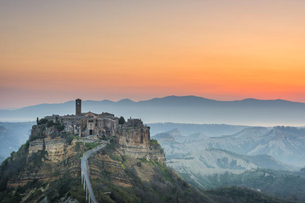 Civita of Bagnoregio at sunrise
Europe, Italy, Lazio region, Viterbo district
