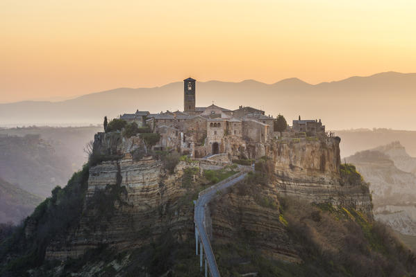 Civita of Bagnoregio at sunrise
Europe, Italy, Lazio region, Viterbo district