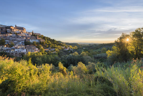 Città Sant'Angelo at sunrise
Europe, Italy, Abruzzo, Città Sant'Angelo, Pescara