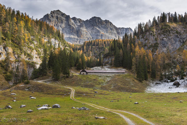 Pozzoi hut 
Europe, Italy, Trentino Alto Adige, Trento district, Non Valley, Ville d'Anaunia