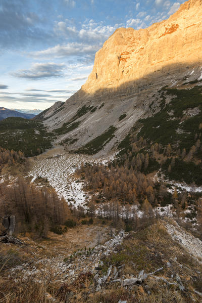 Dolomites at sunset
Europe, Italy, Trentino Alto Adige, Trento district, Non valley, Ville d'Anaunia
