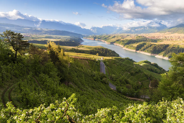 Lake Santa Giustina in spring season
Europe, Italy, Trentino, Non valley