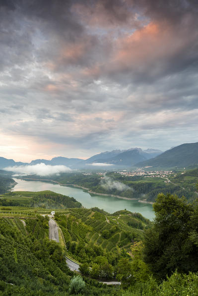Lake Santa Giustina at sunrise
Europe, Italy, Trentino, Non Valley, Revò