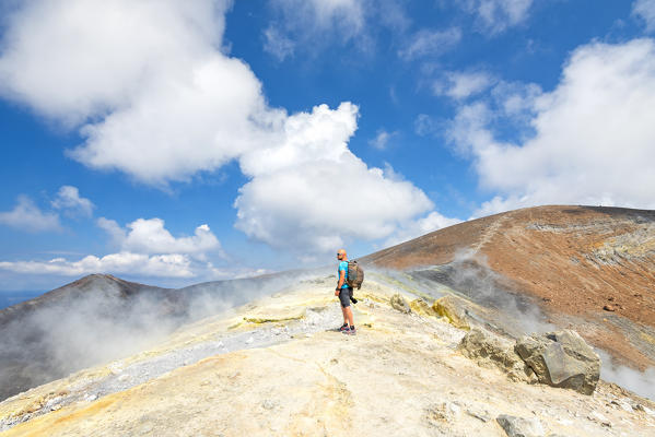 tourist in summer in Vulcano island
Europe, Italy, Sicily, Eolie, Vulcano