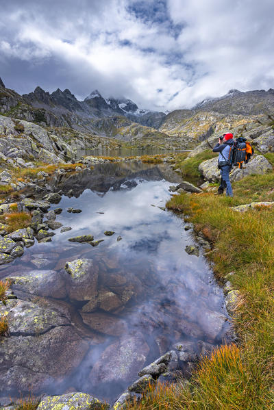 Photographer at work
Europe, Italy, Trentino, Nambrone valley, Madonna di Campiglio, Sant'Antonio di Mavignola