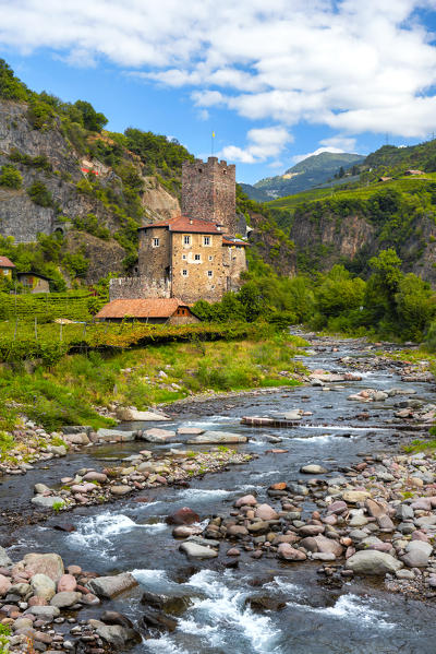 Castle Novale in autumn
Europe, Italy, South Tyrol, Sarentino Valley, Bolzano province, Renon municipality, Sill