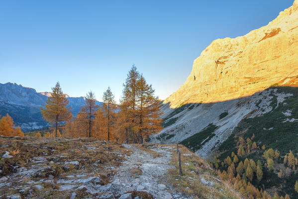 Campa group mountain at sunset
Europe, Italy, Trentino, Non valley, Trento province, Flavon
