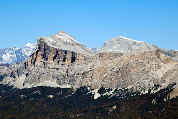 The Sasso Croce in all its beauty and majesty Dolomites Trentino Alto Adige Italy Europe