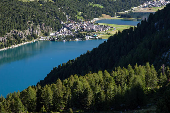 Lake Silvaplana Engadine, Switzerland Europe