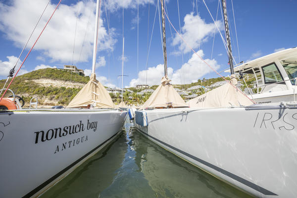 Sailing boats Nonsuch Bay Caribbean Antigua and Barbuda Leeward Island West Indies