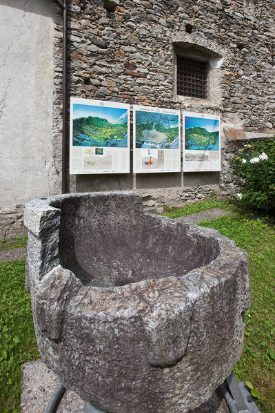 The small museum, set in the sacristies of the S.Abbondio Church, displaying the ancient findings of the village called Piuro, that was buried in 1918 by a landslide - Piuro, Valchiavenna, Lombardy Italy Europe