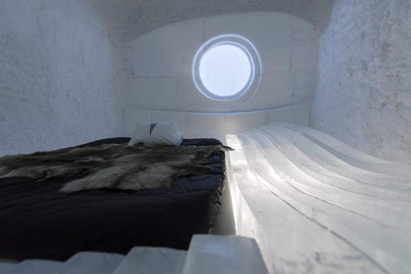 Art suite, Ice Hotel, Jukkasjarvi, Kiruna, Norrbotten County, Lapland, Sweden