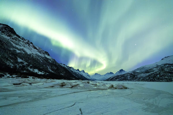 Northern Lights, Olderfjorden, Svolvaer, Lofoten Islands, Norway