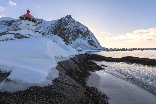 Lighthouse, Eggum, Vestvagoy, Lofoten Islands, Norway