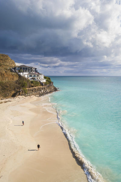 Elevated view of Ffryes Beach, Antigua, Antigua and Barbuda, Caribbean, Leeward Islands, West Indies