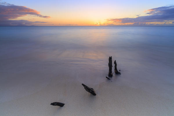 Sunset on Ffryes Beach, Antigua, Antigua and Barbuda, Caribbean, Leeward Islands, West Indies