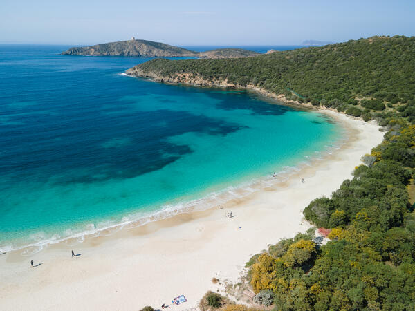 Tuerredda beach, Teulada, Cagliari province, Sardinia, italy, europe.