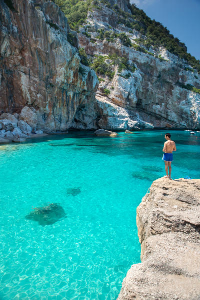 Cala Mariolu beach, Baunei, Ogliastra province, Sardinia, Italy, Europe.