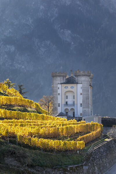 The Castle of Aymavilles (Aymavilles, Aosta province, Aosta Valley, Italy, Europe)