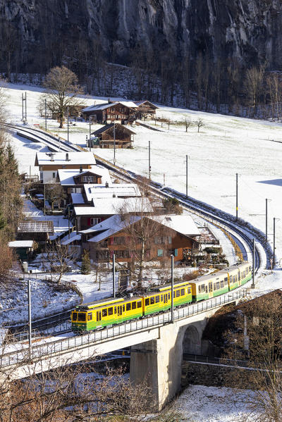 Lauterbrunnen, Canton of Bern, Switzerland, Europe.