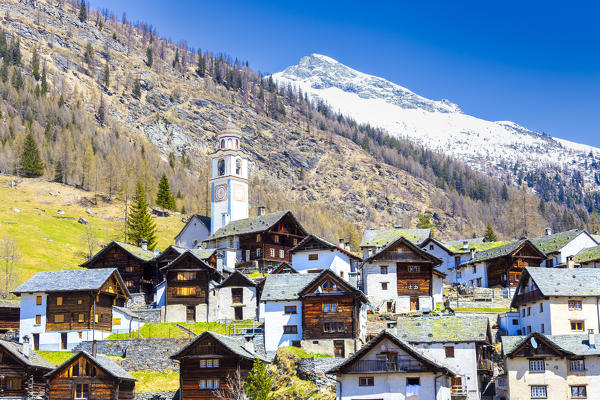 Village of Bosco Gurin, Vallemaggia, Canton of Ticino, Switzerland, Europe.