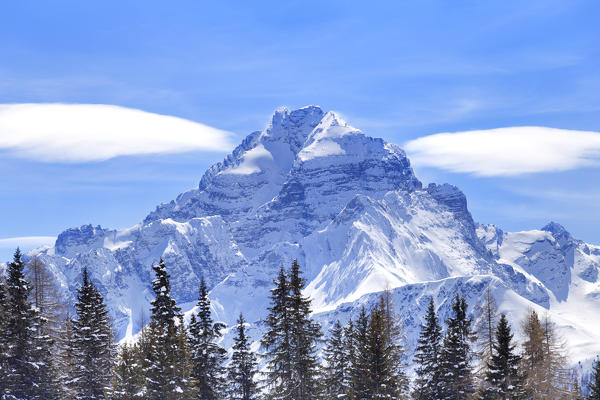 Clouds surround Piz Ela. Landwasser Valley, Albula Valley, District of Prattigau/Davos, Canton of Graubünden, Switzerland, Europe.