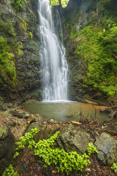 Pesegh waterfall, Brinzio, Varese province, Lombardy, Italy, Europe