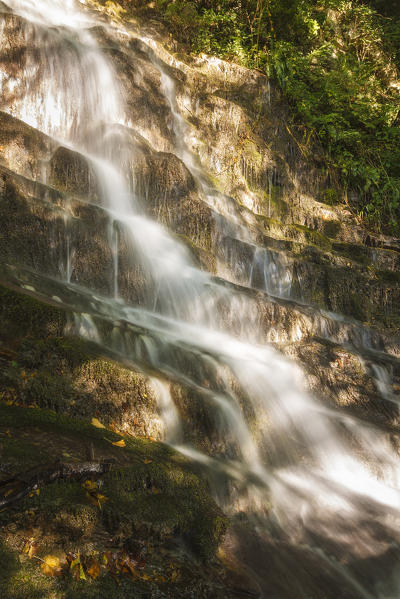 Waterfalls near Palanzo, lake como, Como province, Lombardy, Italy, Europe