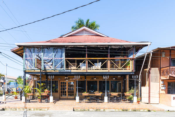 Building in the streets of Bocas Town. Bocas Del Toro, Panama, Central America