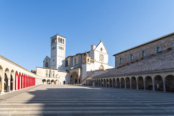 The Basilica of St. Francis, Assisi, Perugia district, Umbria, Italy, Europe