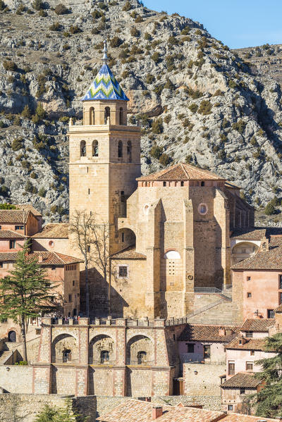 El Salvador Cathedral, Albarracin, Teruel, Aragon, Spain, Europe