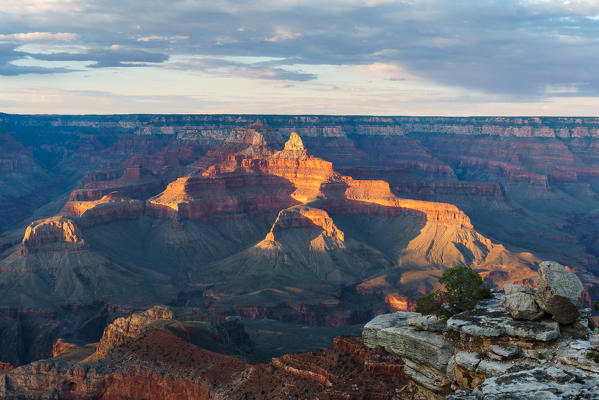 Sunset at Mother Point, Grand Canyon National Park, Tusayan, Arizona, USA