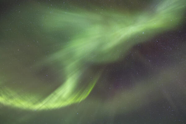 the Northern Lights during an autumn night, Iceland, Europe